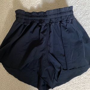 Lululemon black running shorts